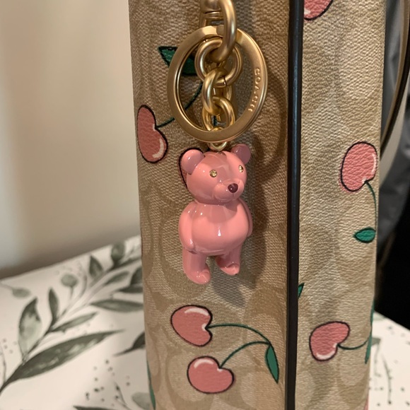 Authentic Coach pink teddy bear charm - Picture 1 of 5